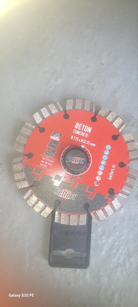 Spijschijf voor beton, Ophalen, Nieuw, Minder dan 700 watt, Haakse handslijpmachine