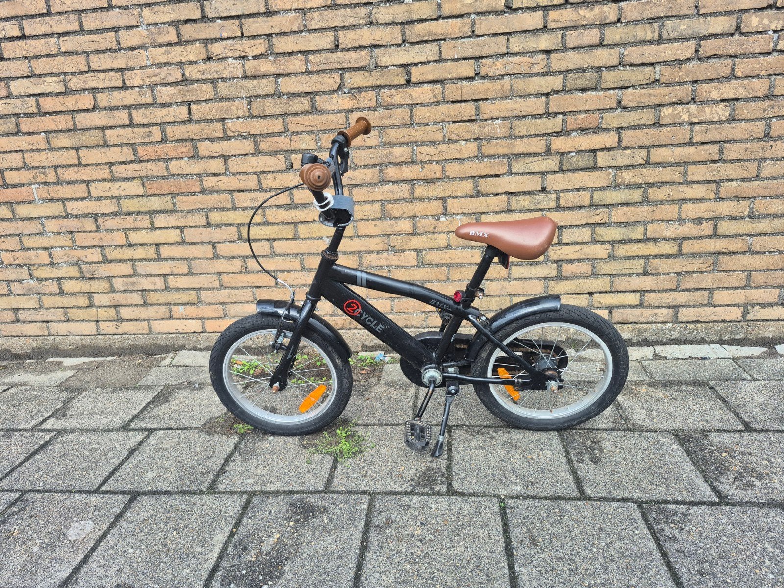 stoere kinderfiets 16 inch met zijwieltjes, Ophalen, Terugtraprem, Zijwieltjes, 2Cycle