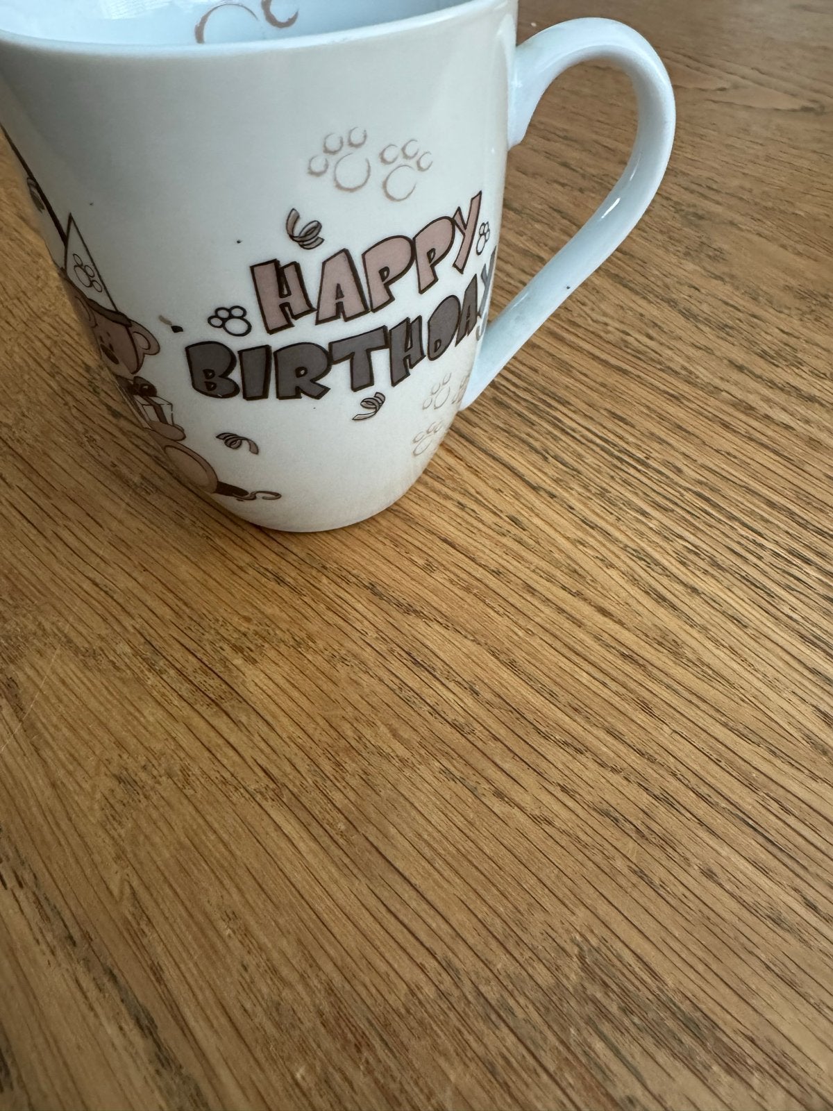 Nieuwe Happy Birthday Beker met Beertjes, Ophalen, Nieuw
