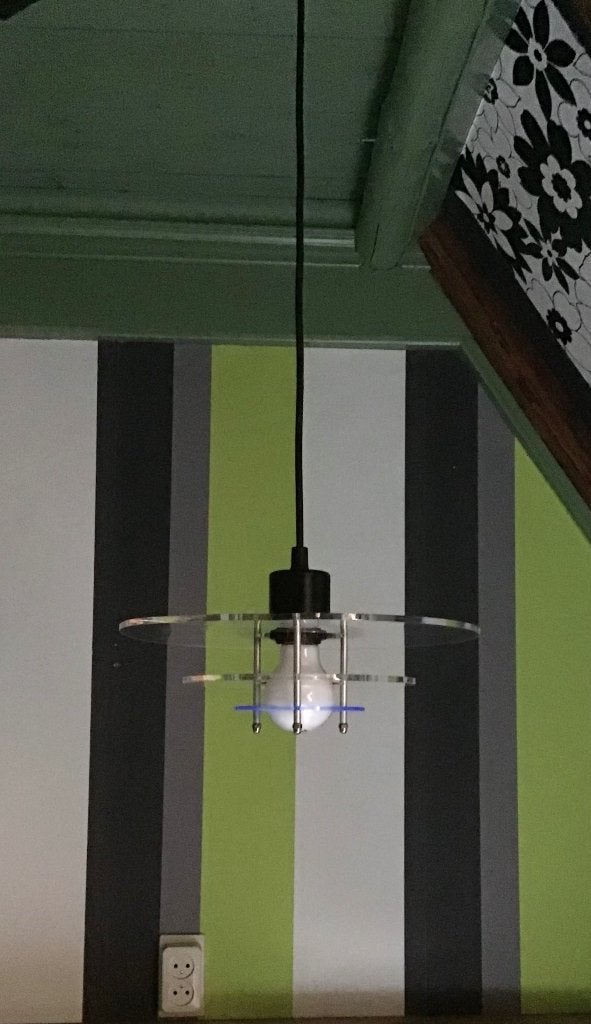 Vintage Space Age hanglamp van Design Light A/S, Modern Vintage Space Age, Kunststof, Gebruikt, E27 (groot)