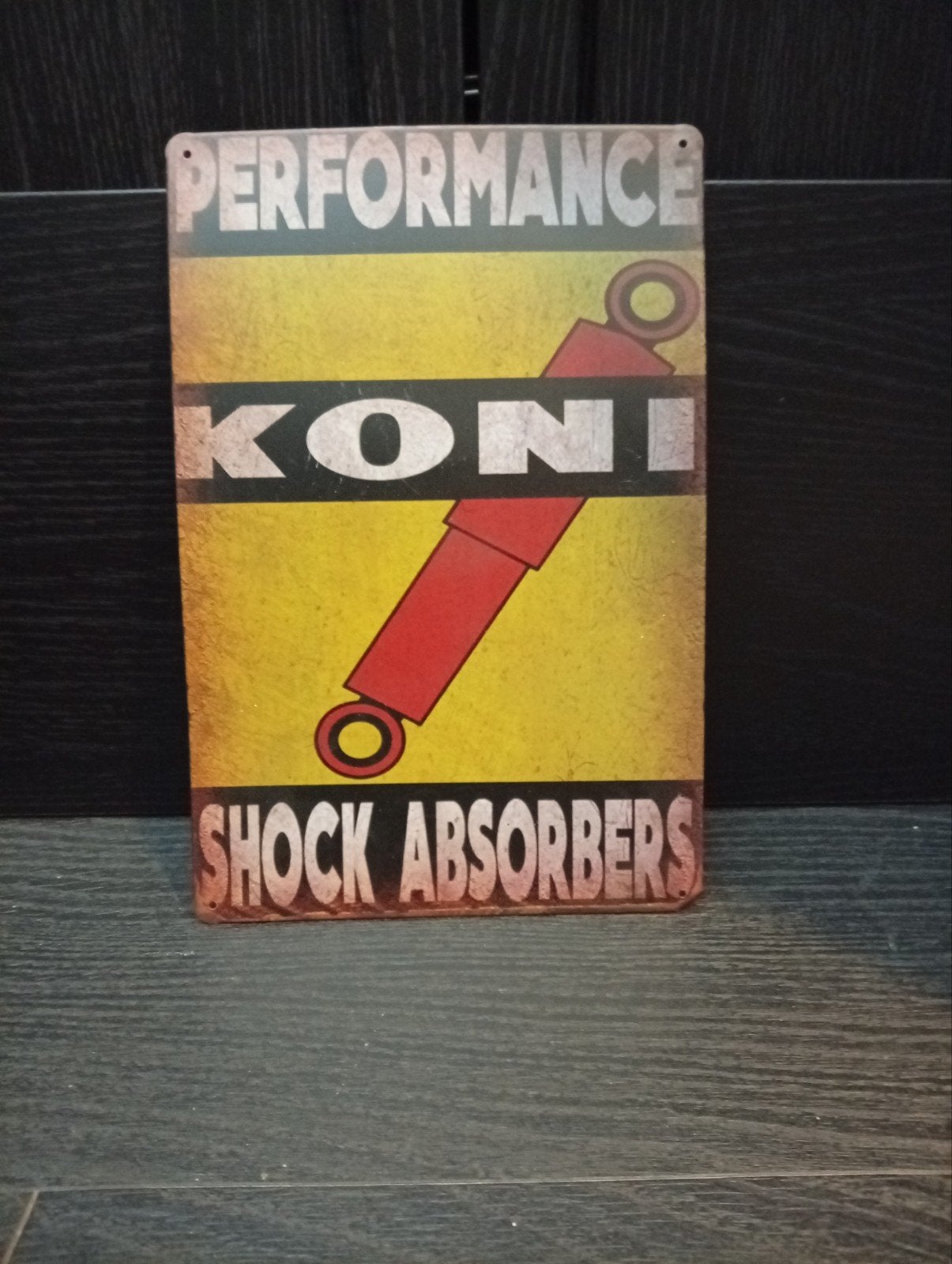 Vintage Reclamebord Koni Schokbrekers, Ophalen of Verzenden, Gebruikt, Reclamebord