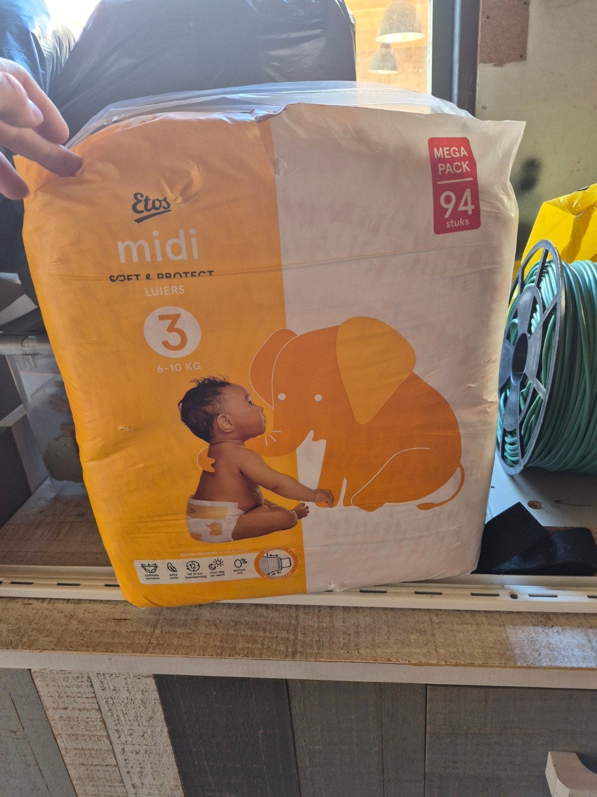 Etos Midi Luiers Maat 3 (6-10 kg) - Dichte Verpakking, Ophalen of Verzenden, Nieuw