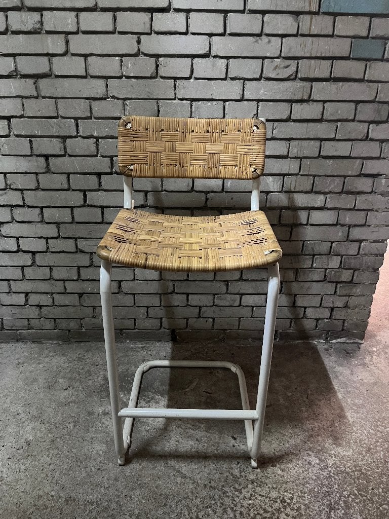 4 Ratan barstoelen set