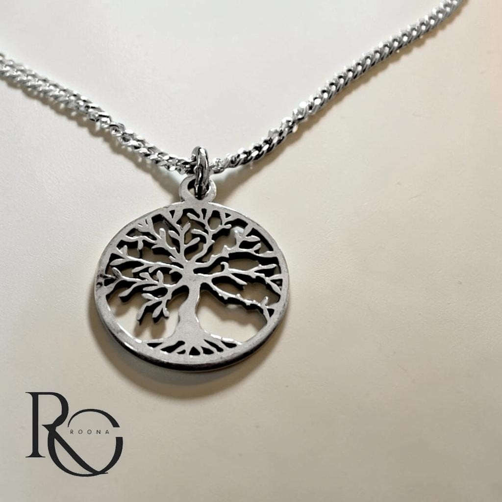 Tree of Life hanger 925 zilver met ketting – levensboom, Verzenden, Nieuw, Zilver, Zilver