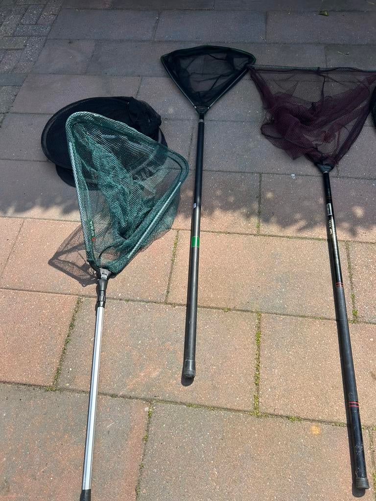 Schepnetten, Ophalen, Gebruikt, Vaste hengel