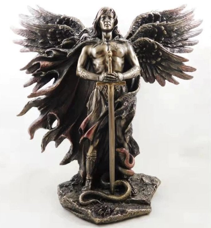 Seraphim Beeld Religie Engel Met Zwaard Serafijn Beeldje, Verzamelen, Verzenden, Nieuw, Religie