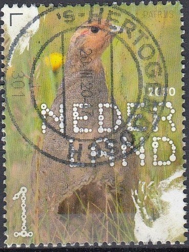 Nederland 10.29.1- 2020- Vogels - Patrijs- G, Verzenden, Na 1940, Gestempeld