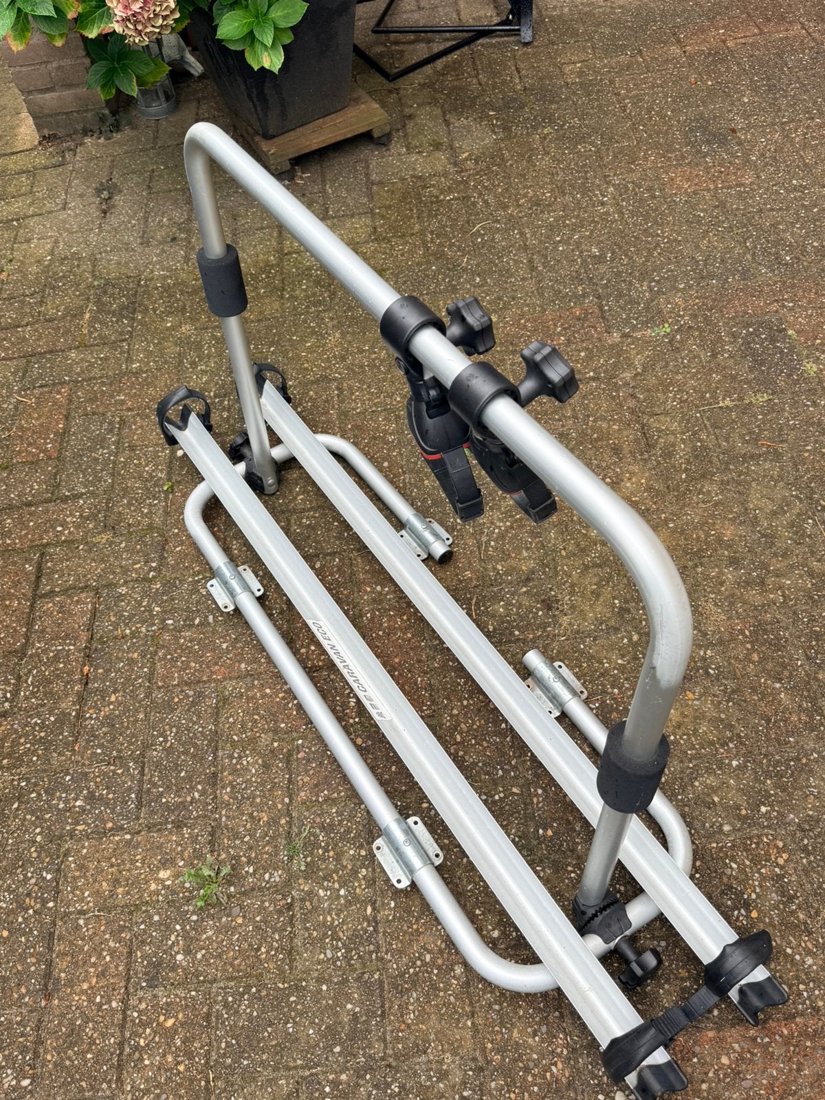 Fietsdrager caravan, Ophalen, Gebruikt