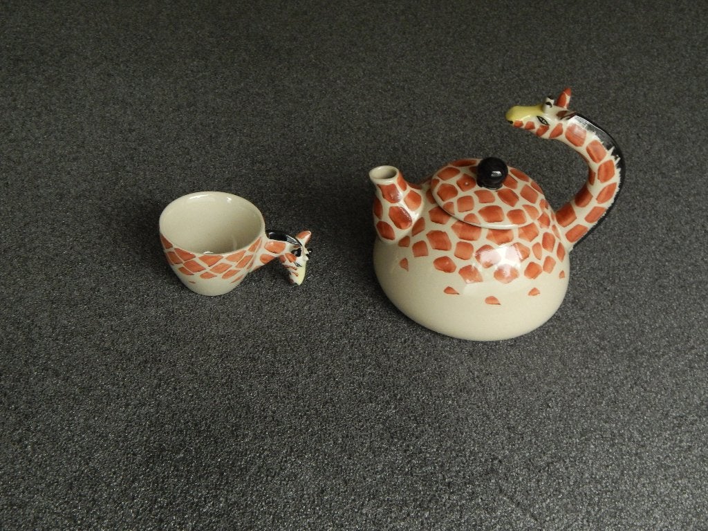 Vintage Strong Master Stoneware Safari Theepot & kopje, Ophalen of Verzenden