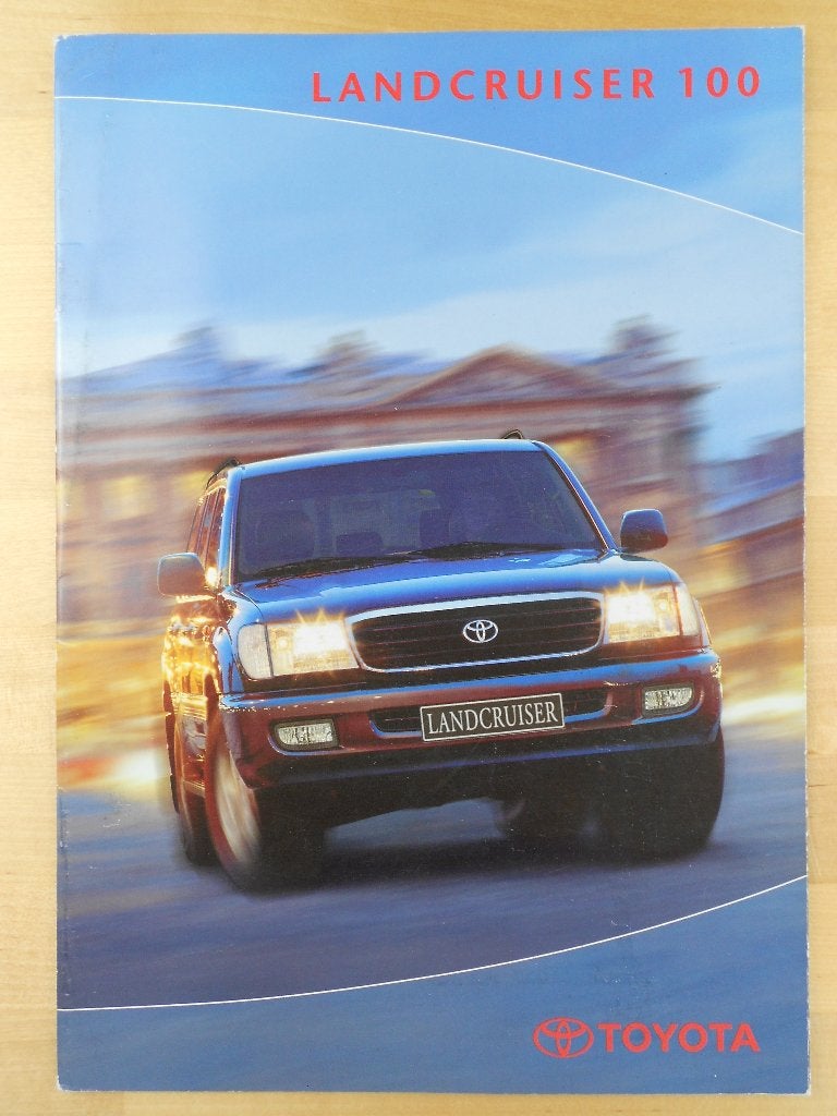 Toyota Landcruiser 100 Brochure 2001 – Land Cruiser, Toyota, Ophalen of Verzenden, Zo goed als nieuw, Toyota