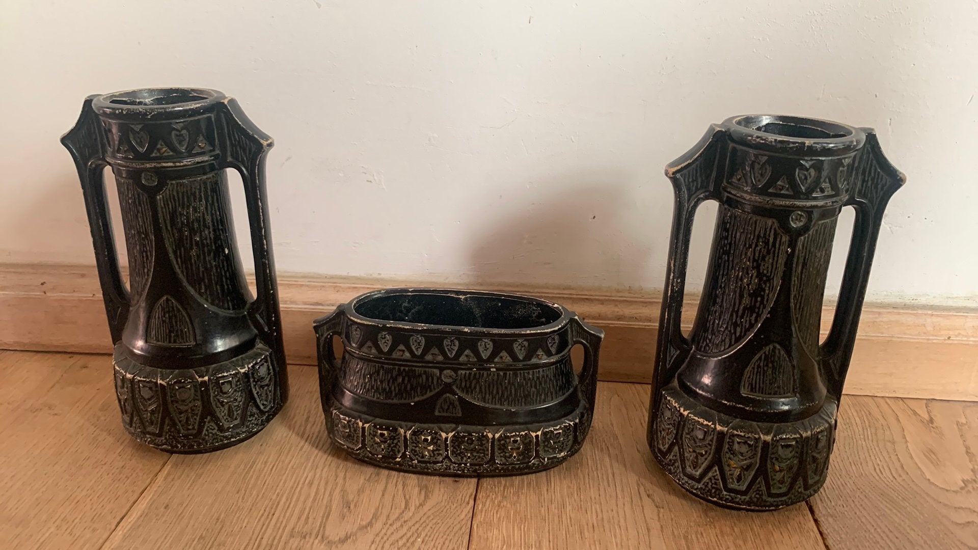 Art nouveau vazen set art deco 1920, Ophalen of Verzenden