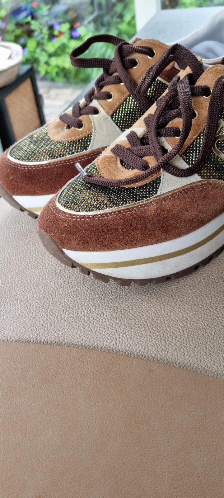 Liu Jo sneakers maat 41 - Zo goed als nieuw, Bruin, Liu Jo, Ophalen of Verzenden, Sneakers of Gympen