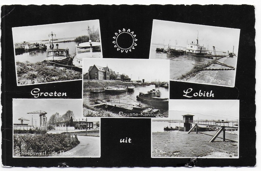 Lobith ansichtkaart uit 1960 ( B7206), Ophalen of Verzenden, 1980 tot heden, Gelopen