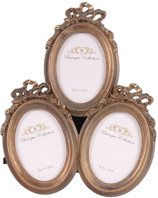 Barokke Fotolijst Boog Goud 10x15 cm Staand Resin, Huis en Inrichting, Baroque - Fotolijst - Fotolijst Boog 10x15 cm - Goud - Resin - Staand - 20x13x2 - Polyresin