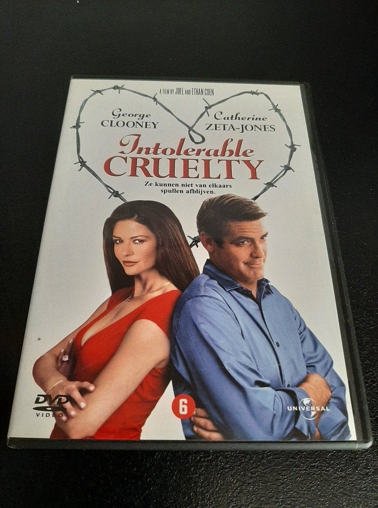 Intolerable cruelty, George Clooney, Catherine Zeta-Jones!, Vanaf 6 jaar, Ophalen of Verzenden, Gebruikt, Romantische komedie