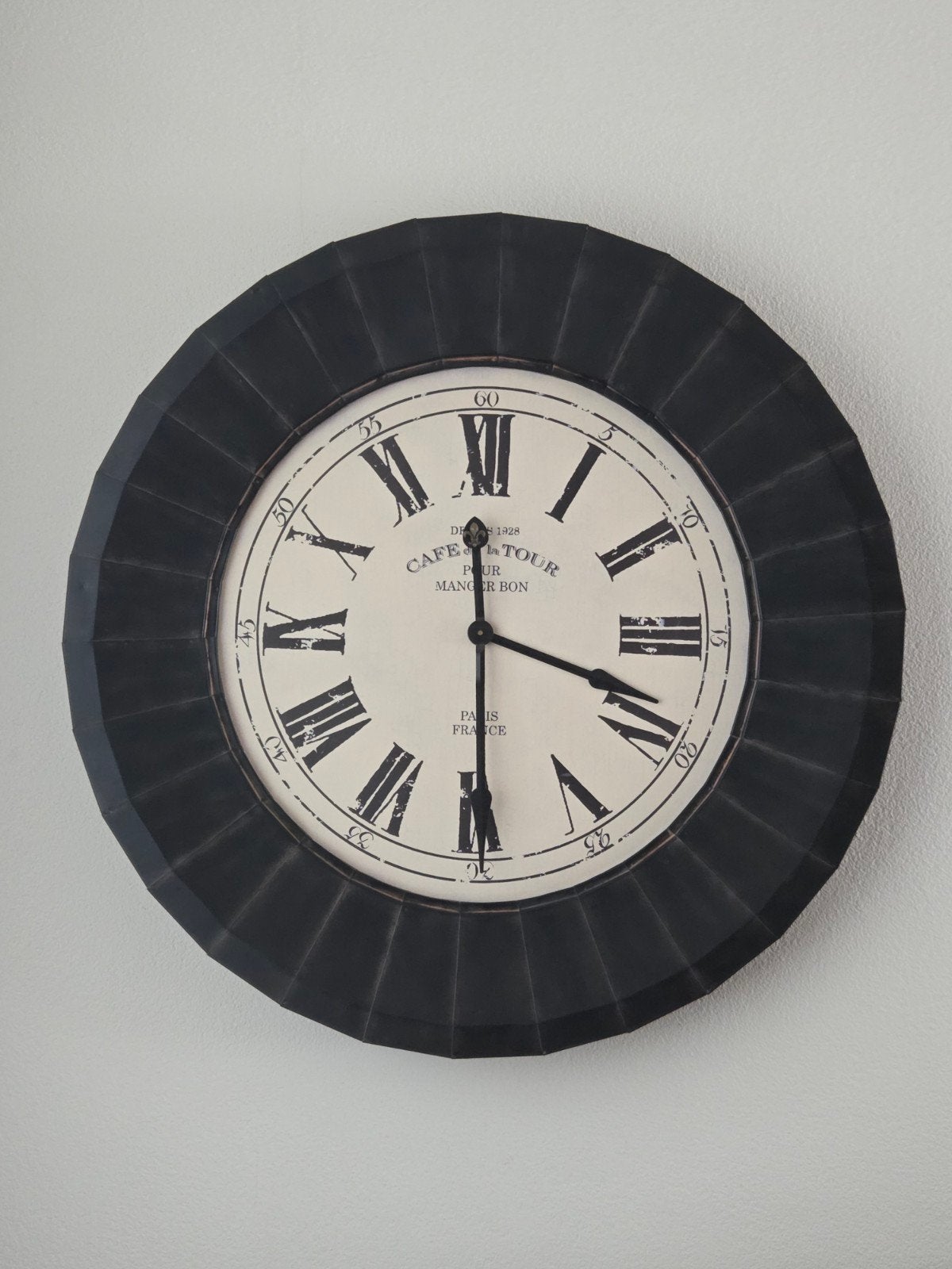 Grote wandklok, goed werkend, doorsnee 112 cm, Ophalen of Verzenden