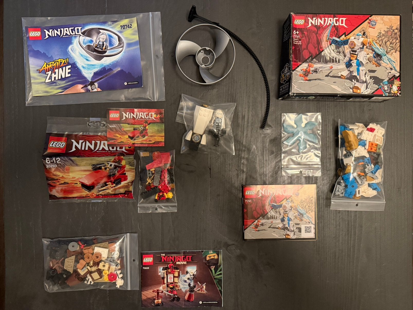 Lego Ninjago diverse sets Zane Power Mech EVO, AirJitzu, etc, Inclusief extra onderdelen, Lego, Ophalen of Verzenden, Zo goed als nieuw