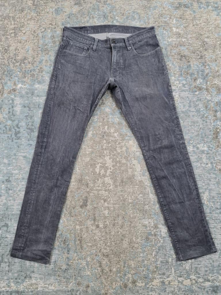 G-Star 3301 Deconstructed Super Slim W34 L30 Bronno3430 Grey, Kleding | Heren, Spijkerbroeken en Jeans, Zo goed als nieuw, W33 - W34 (confectie 48/50)
