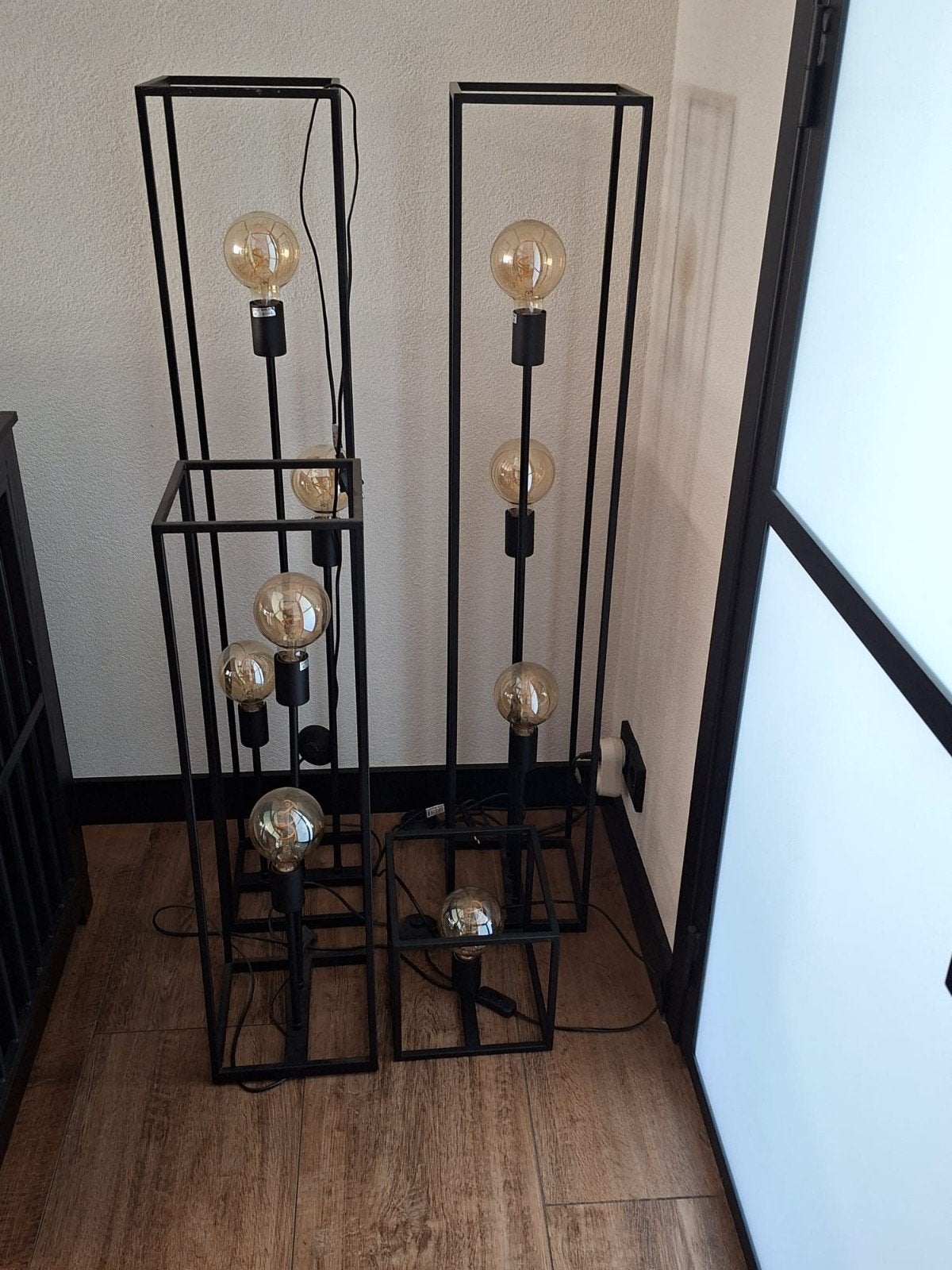 Industriële Staande Lampen - Diverse Maten, Ophalen, Gebruikt, 100 tot 150 cm, E27 (groot)