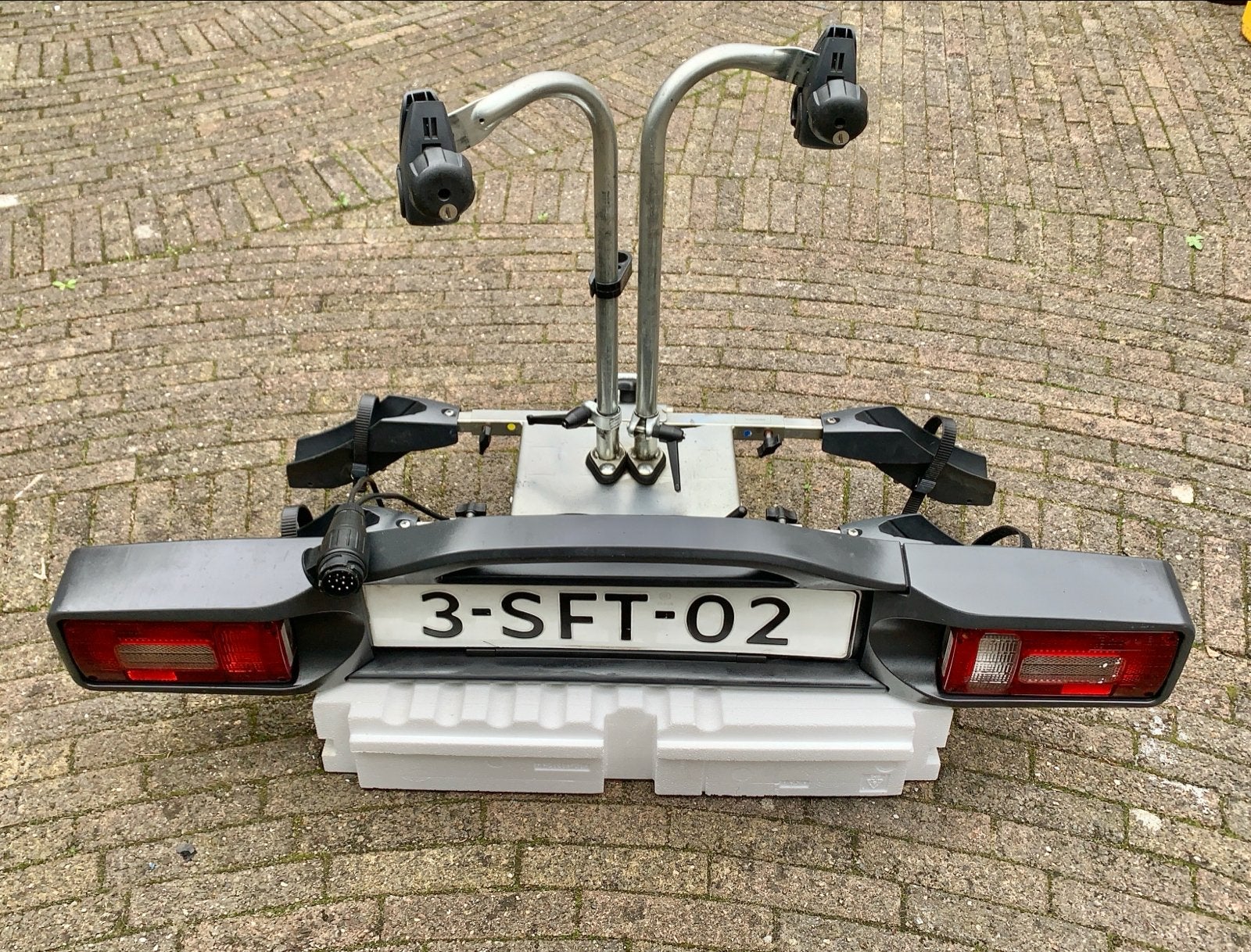 ANWB fietsendrager voor 2 fietsen, Ophalen, 2 fietsen, Gebruikt, Trekhaakdrager
