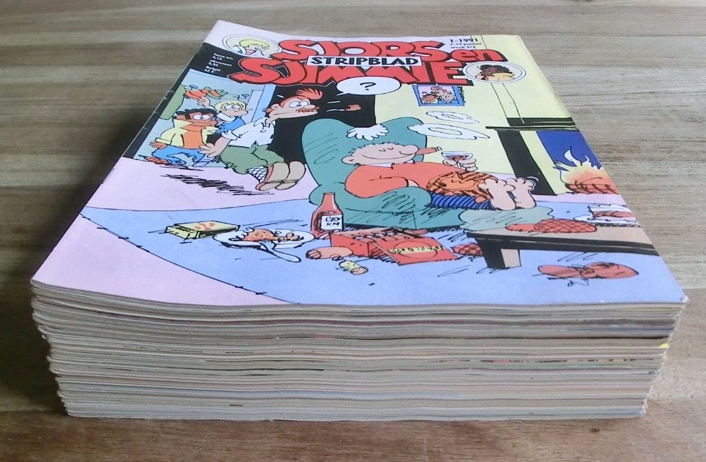 Sjors en Sjimmie jaargang 1991 de delen 1 t/m 26 compleet, Boeken, Complete serie of reeks, Ophalen of Verzenden, Gelezen