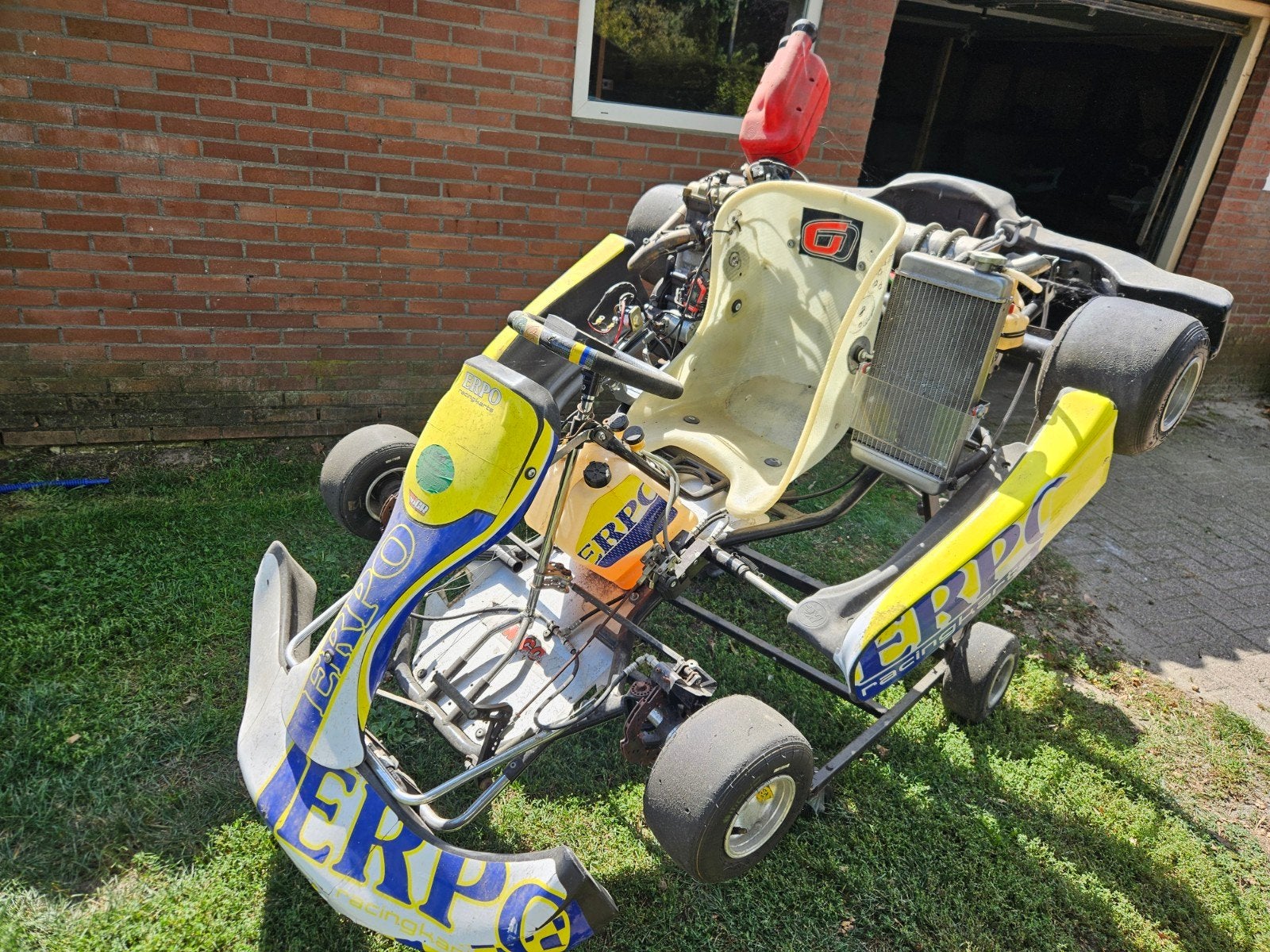Erpo kart /vortex tech1 250cc /schakelchassis/mychron 5 1t, Ophalen, Gebruikt, Kart
