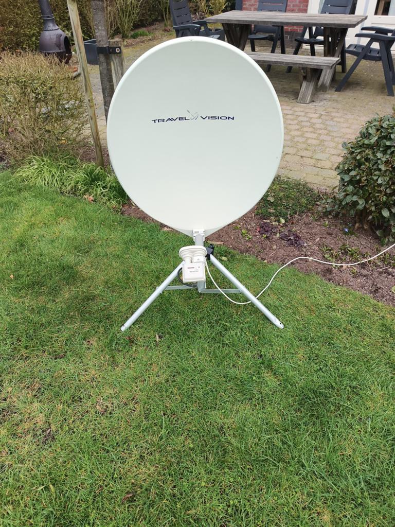 Travel Vision R6 Duo automatische schotelontvanger, Ophalen, Gebruikt, (Schotel)antenne, Overige merken