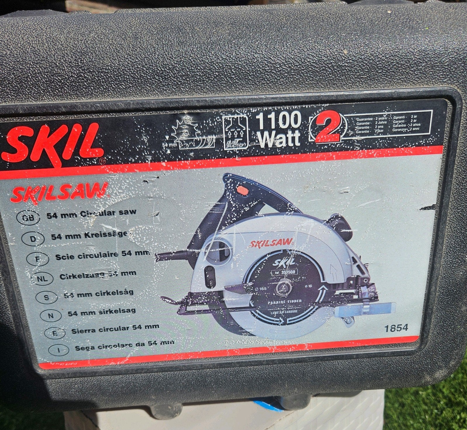 Skil Cirkelzaag 1100 Watt met koffer, Gebruikt, Cirkelzaag, 600 tot 1200 watt, Ophalen of Verzenden
