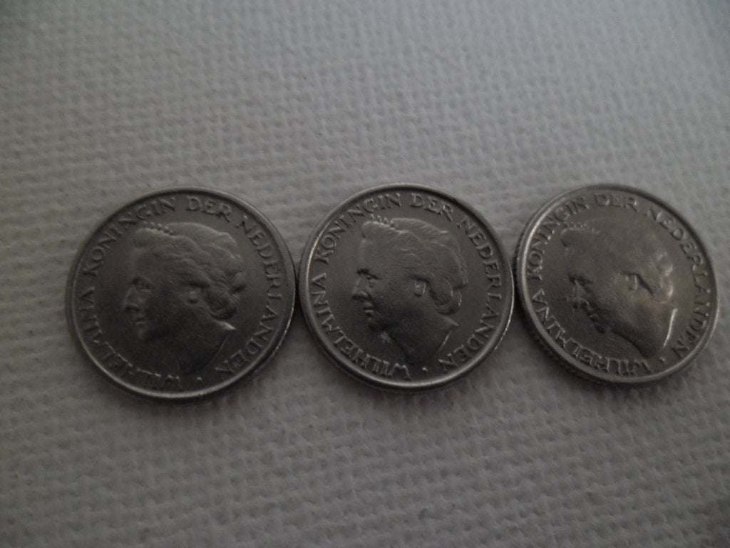3 x 10ct. 1948 Kon. Wilhelmina, Verzenden, Koningin Wilhelmina, 10 cent, Losse munt