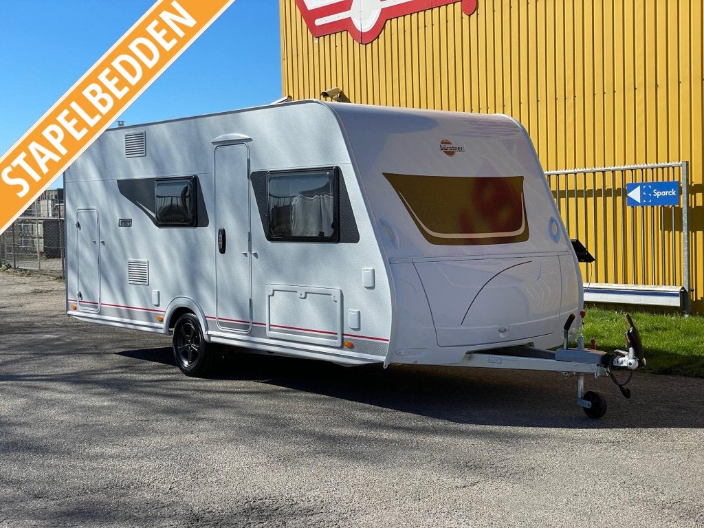 Bürstner Premio 495 TK IC-Line, Caravans en Kamperen, Caravans, Dwarsbed, Bedrijf, Treinzit, Bürstner