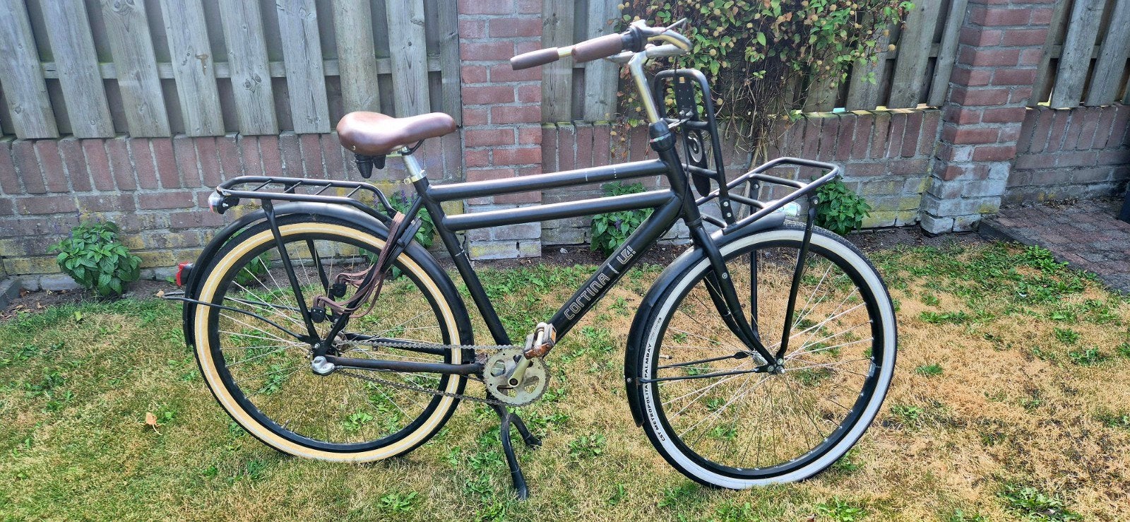 Cortina U4 Transportfiets Heren - Zwart, Gebruikt, Fietsen en Brommers, Terugtraprem, Gebruikt, Versnellingen, 56 cm of meer