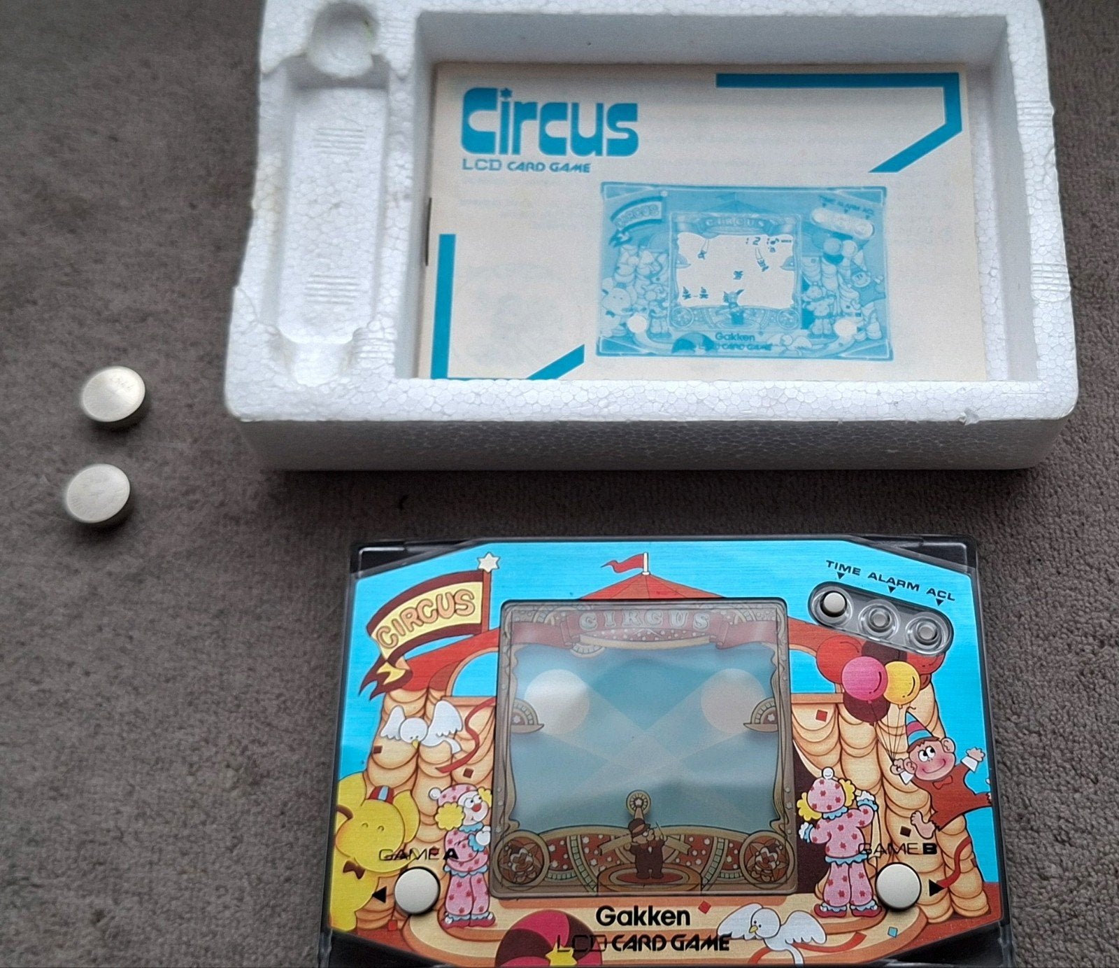Near Mint Gakken Circus LCD Card Game (1983) – Zeldzaam, Ophalen of Verzenden, Zo goed als nieuw