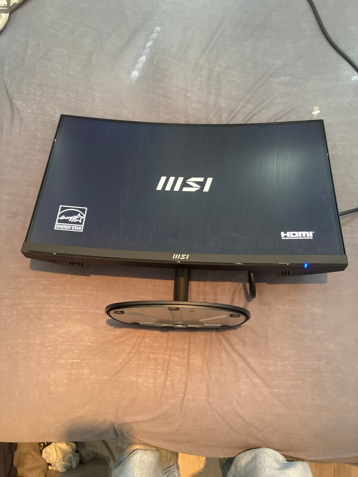 MSI Curved Monitor 27 inch, 60Hz - Standaard zit vast, Computers en Software, Monitoren, Ophalen, Curved, 60 Hz of minder, Gebruikt