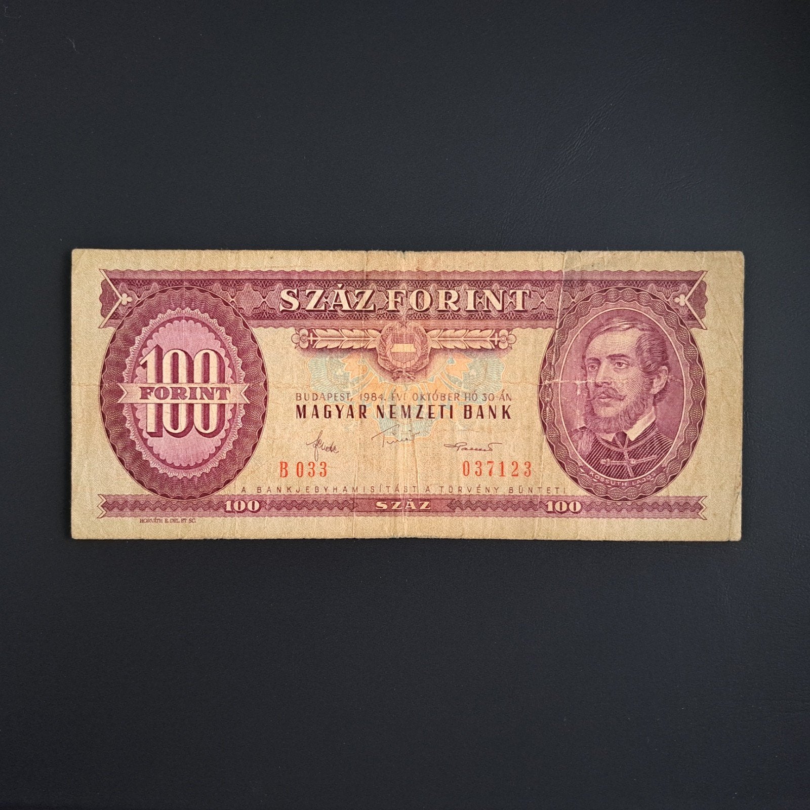 100 forint Hongarije #007, Postzegels en Munten, Verzenden, Hongarije, Los biljet