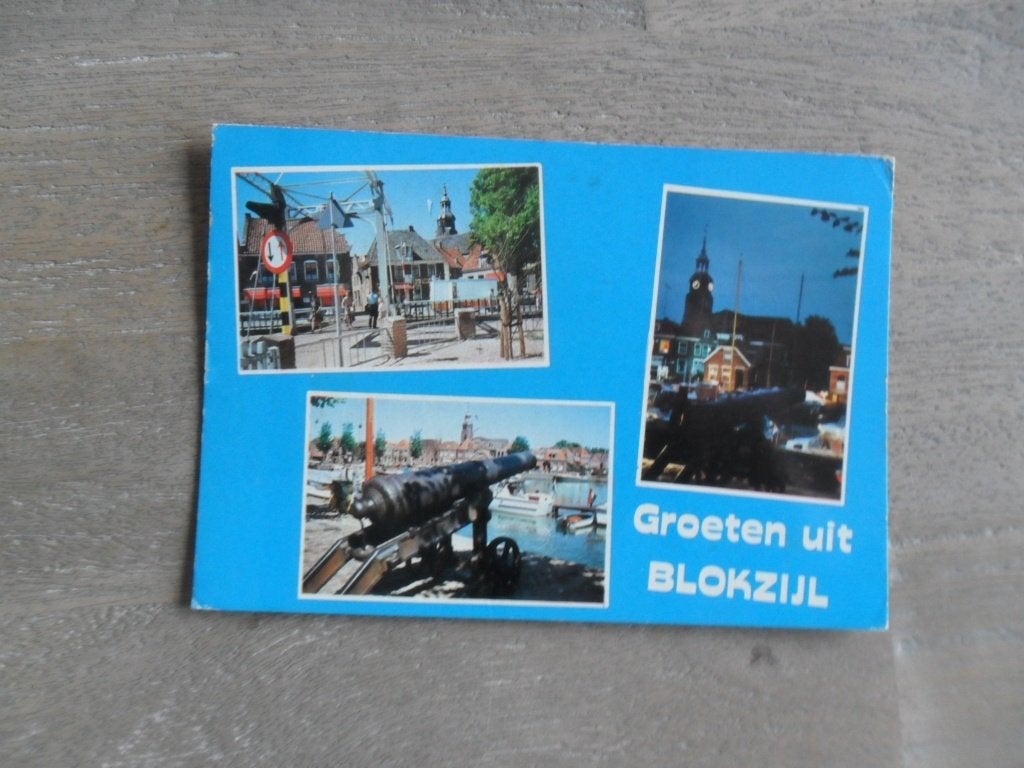 Blokzijl, 's avonds/brug 1987, Verzenden, 1980 tot heden, Gelopen, Noord-Brabant