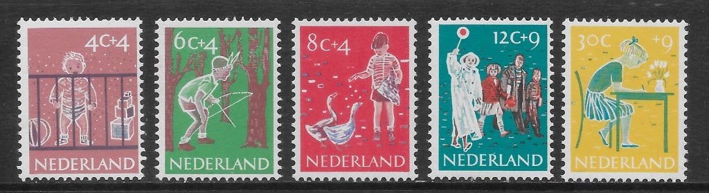 1959, Kinderzegels ONGEBRUIKT [731-35] (K2110), Postzegels en Munten, Postzegels | Nederland, Ophalen of Verzenden
