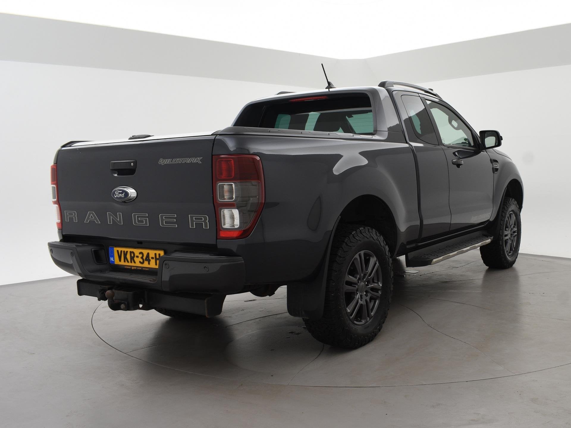 Ford Ranger 2.0 214 PK 4WD 214 PK AUT. WILDTRAK SUPERC + ADA, Auto's, Gebruikt, 4 cilinders, Leder en Stof, Zwart