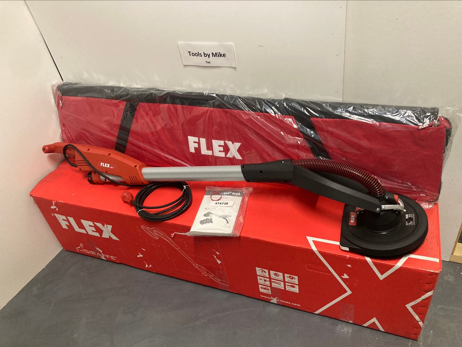 Nieuwe flex giraffe wand/plafondschuurmachine incl. Garantie, Ophalen, Nieuw, 1200 watt of meer, Overige typen