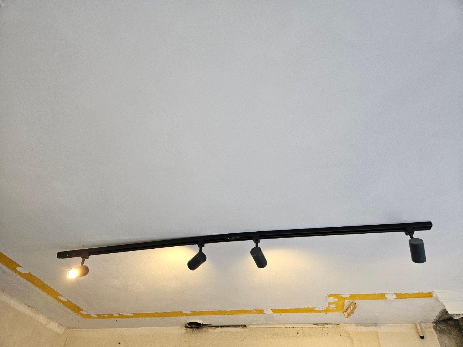 Railspot zwart inclusief lampjes, Ophalen of Verzenden, Metaal of Aluminium