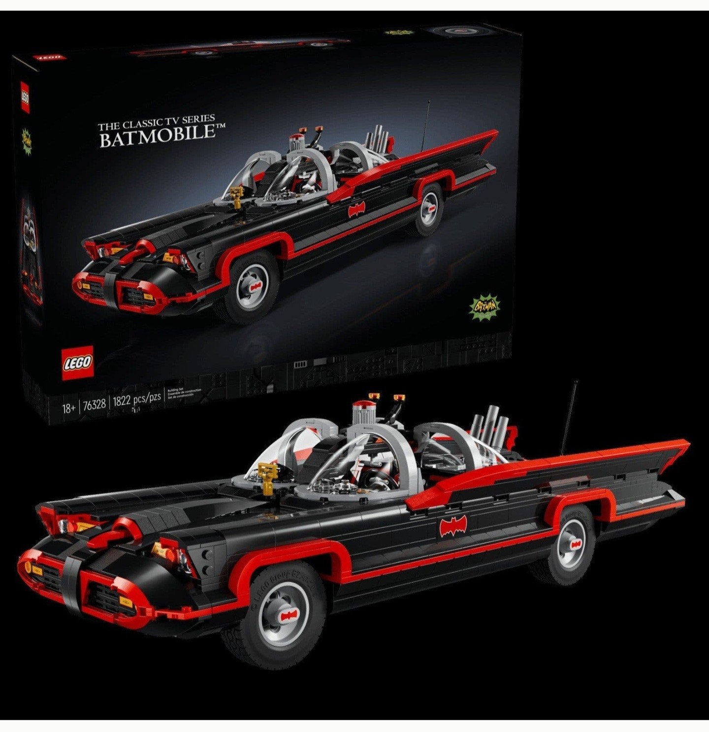 LEGO Batmobile 1966 Classic TV Series (76328), Ophalen of Verzenden, Nieuw, Overige merken