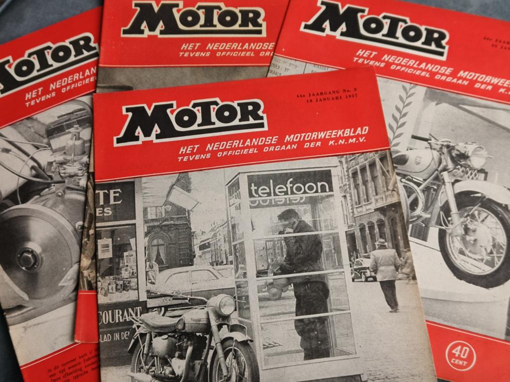 KAVEL 4 X " MOTOR" , JANUARI 1957, Ophalen of Verzenden, 1940 tot 1960, Tijdschrift