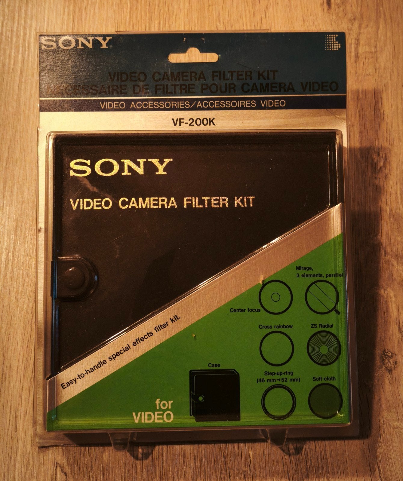 Vintage Sony VF-200K Video (foto) Camera Filter Kit - Nieuw, Nieuw, Inclusief opbergcase, 50 tot 60 mm, Effectfilter
