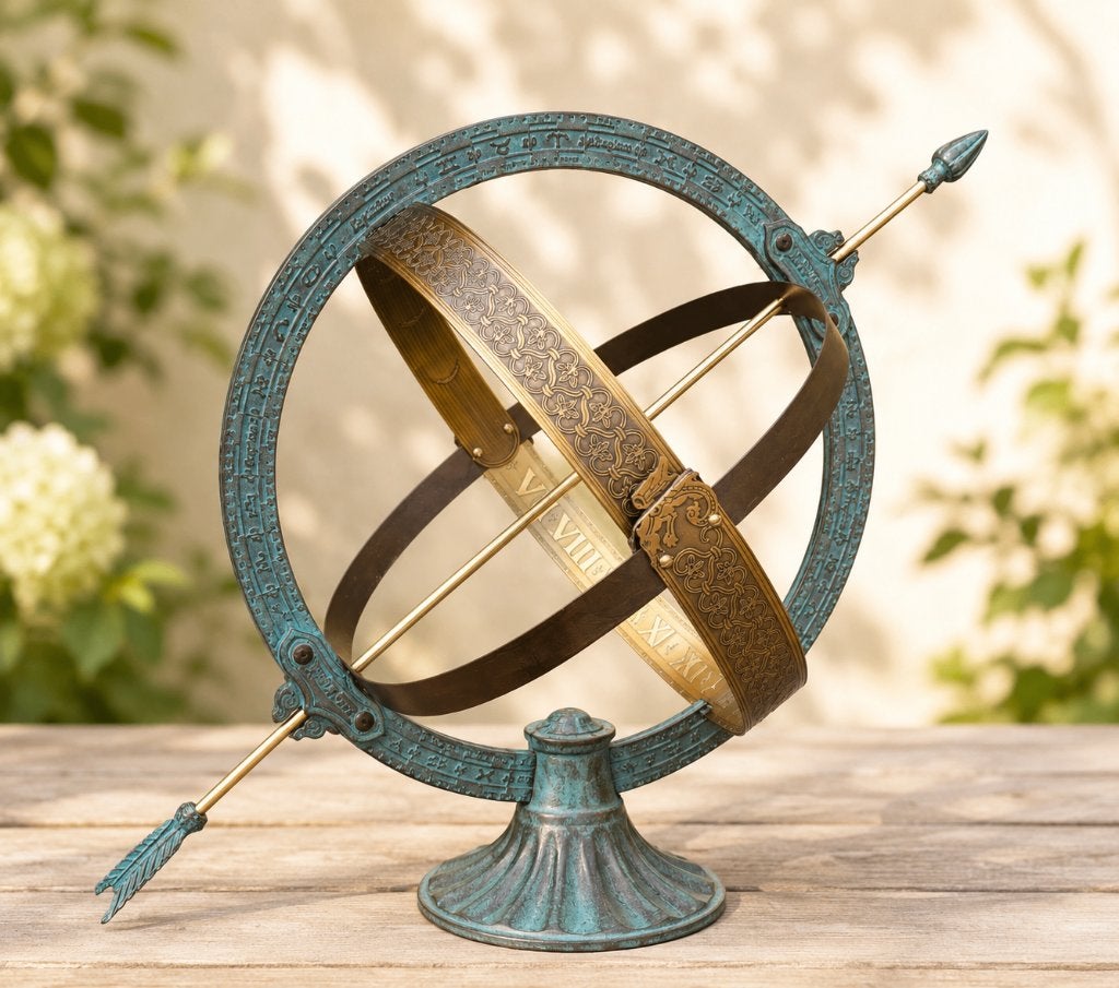 ZONNEWIJZER / 43 CM HOOG / brons / OPRUIMING, Huis en tuin decoratie Marie, Nieuw, Info@huisentuindecoratiemarie.nl, Peize