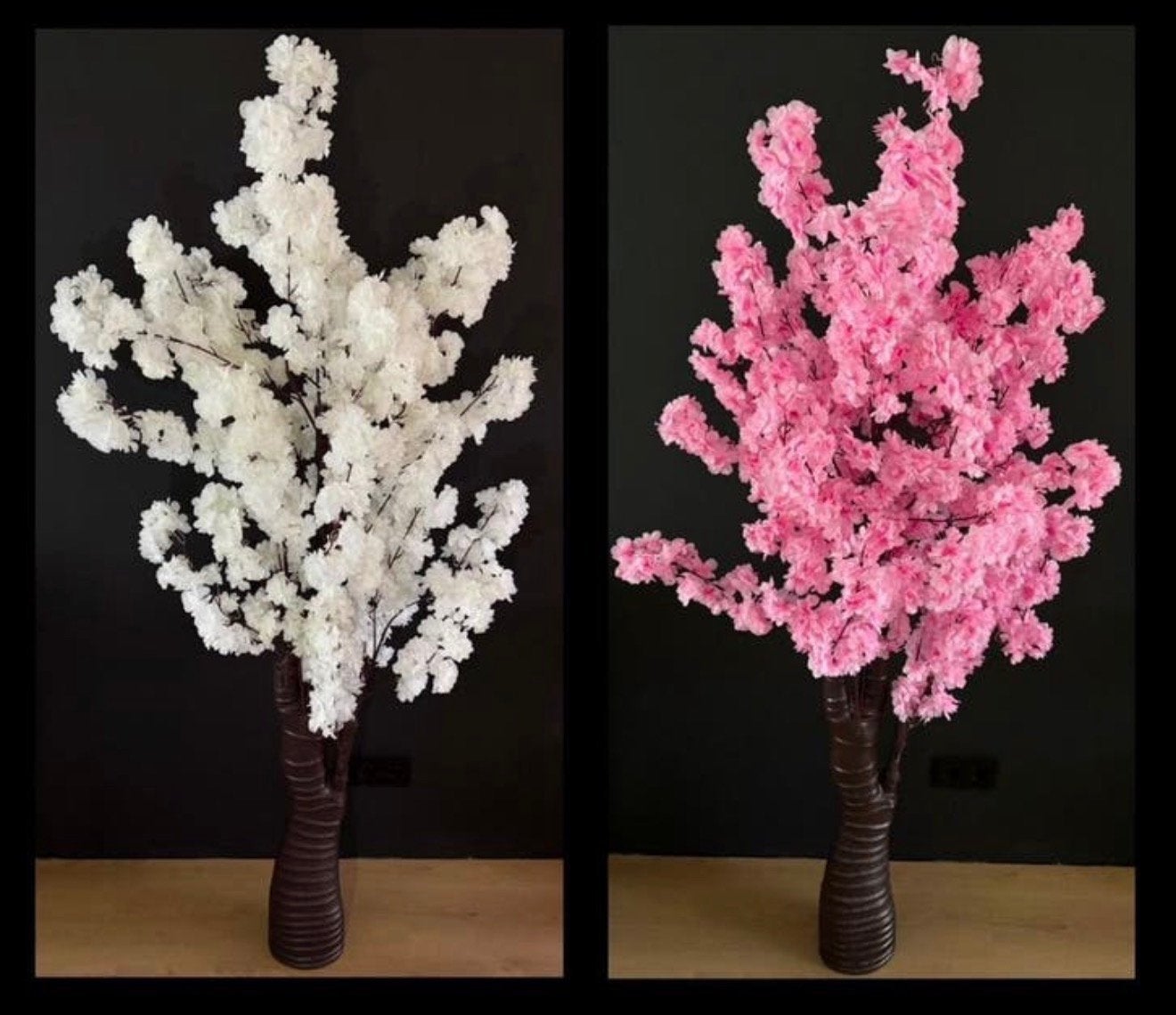 Prachtige kunst bloesembomen 95 cm / 180 cm hoog, Huis en Inrichting, Woonaccessoires | Kunstplanten en Kunstbloemen, Binnen, Roze