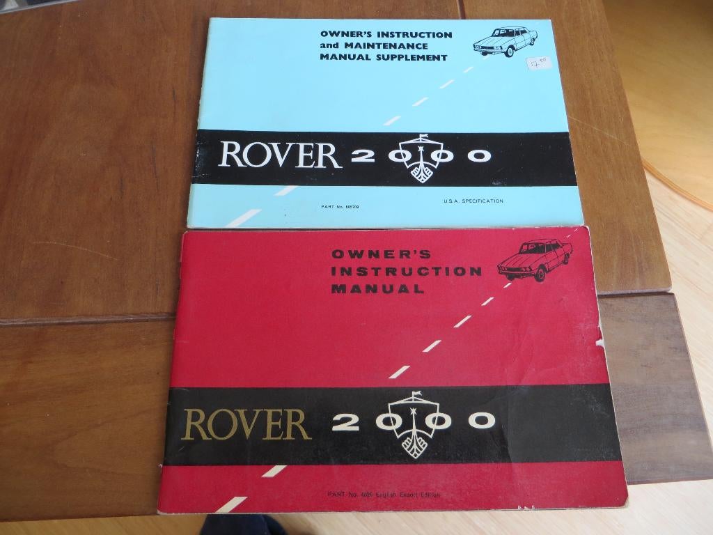 Instructieboek Rover 2000, 2000 TC, 2000 Automatic 1966, Auto diversen, Handleidingen en Instructieboekjes, Ophalen of Verzenden