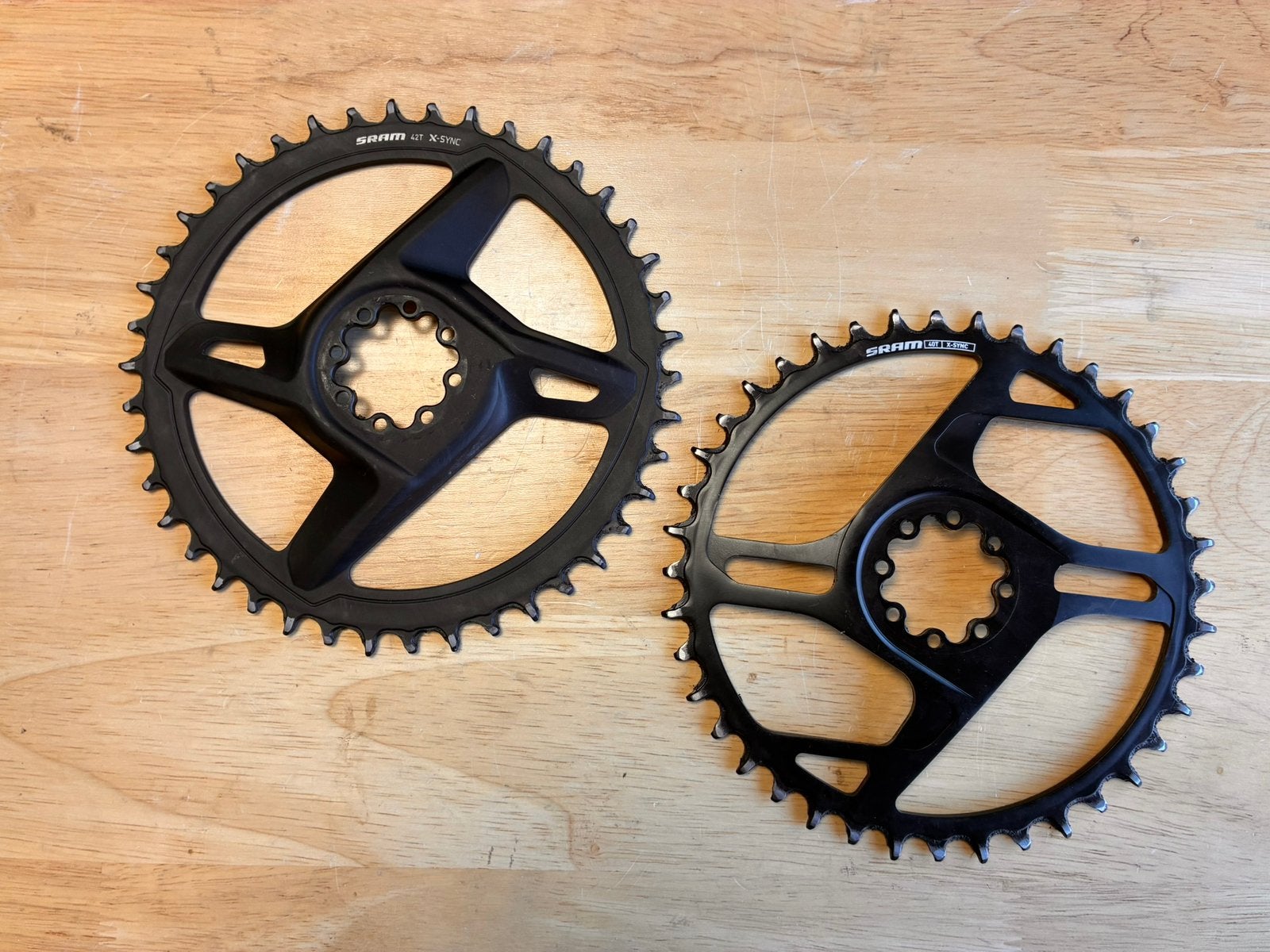 SRAM E1 kettingblad tandwiel 40 tands 6mm offset nette staat, Fietsen en Brommers, Crankstel of Pedalen, Gebruikt, Overige materialen