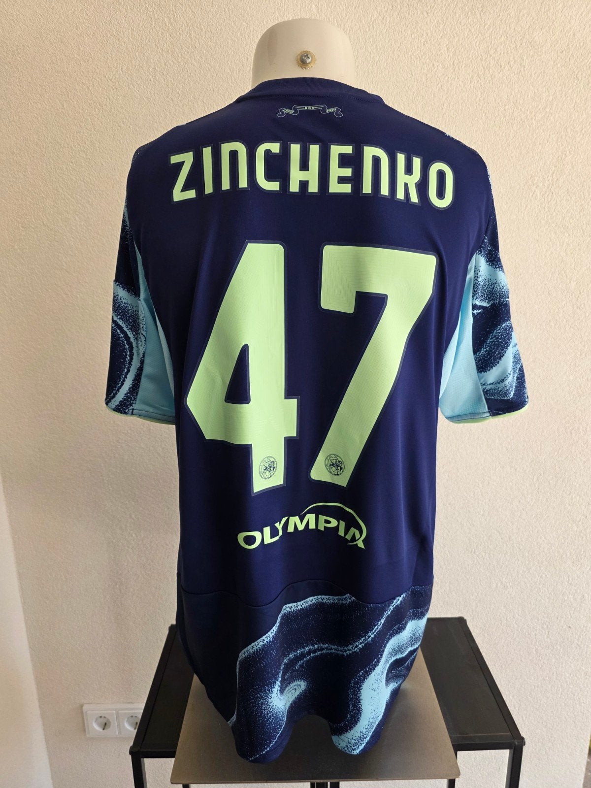 Ajax uitshirt 2025-2026 Zinchenko Maat L, Maat 52/54 (L), Blauw, Nieuw, Ophalen of Verzenden