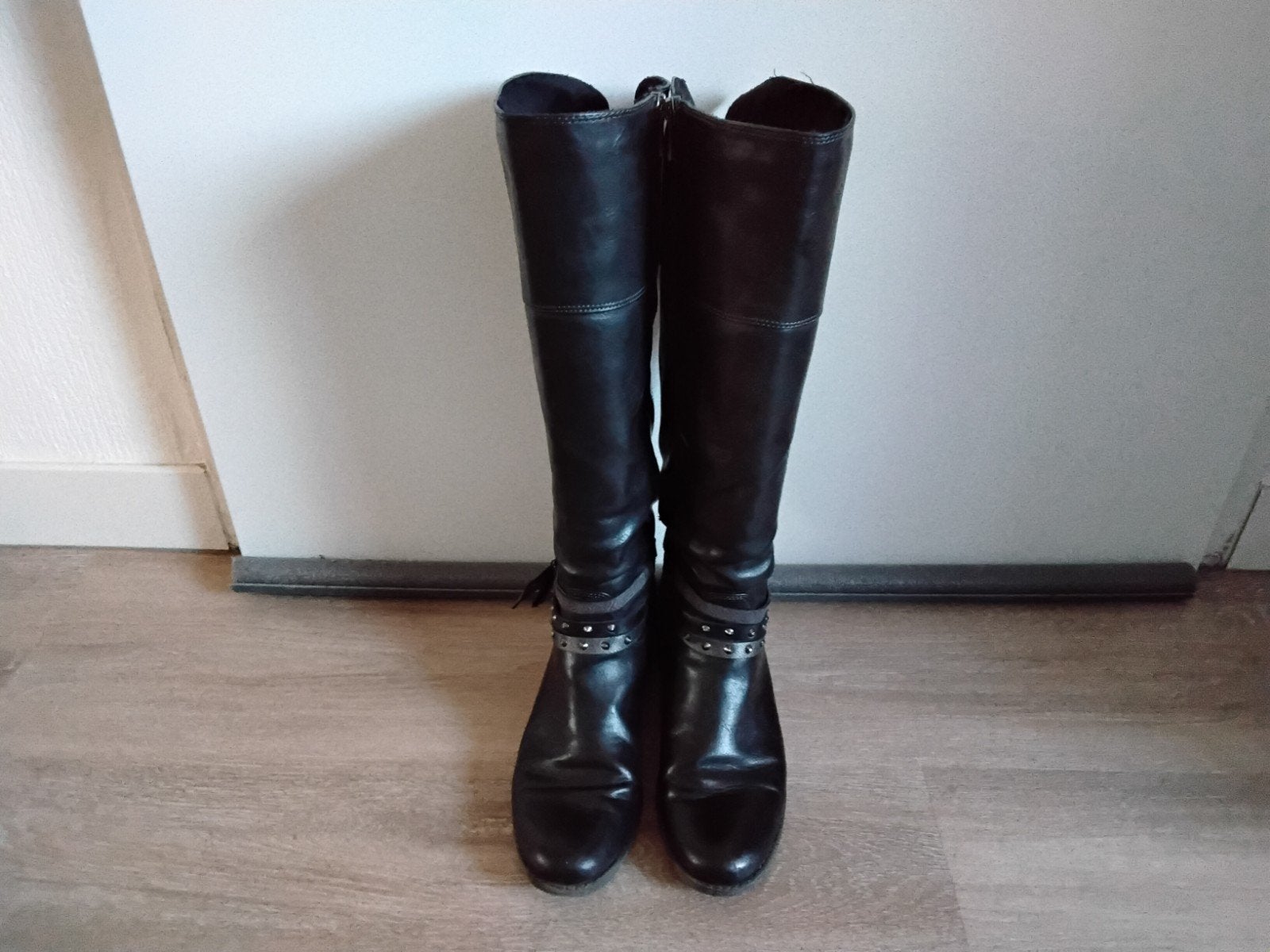 dameslaarzen, maat 41, Kleding | Dames, Ophalen of Verzenden, Zo goed als nieuw, Bruin, Hoge laarzen