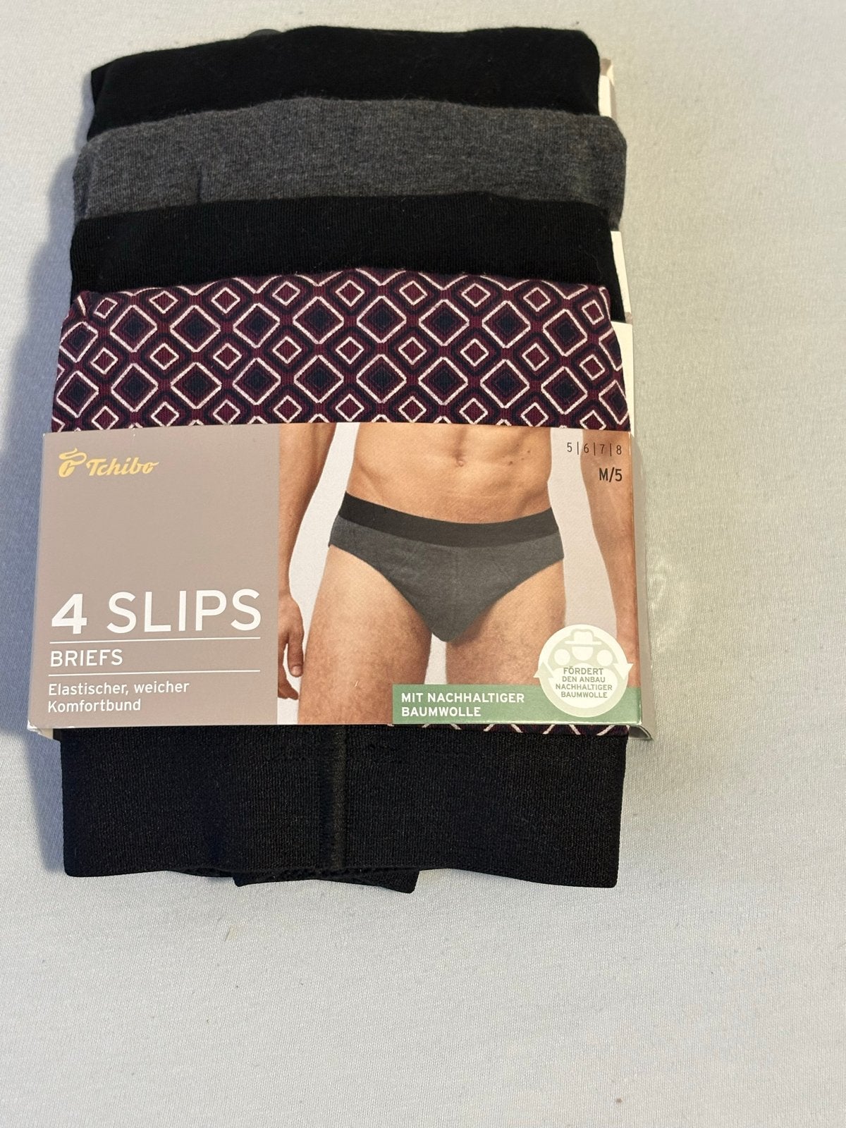 Tchibo 4-pack slips voor heren - Maat M/5, Ophalen of Verzenden, Zwart, Slip