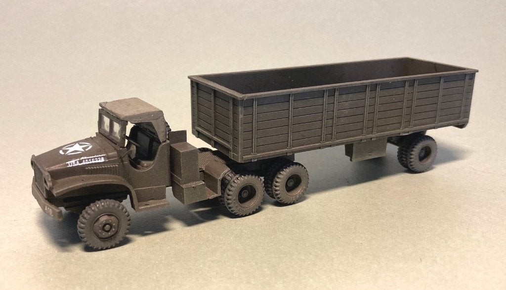 MINITANK  GMC met oplegger, Hobby en Vrije tijd, Ophalen of Verzenden, Gebruikt, Bus of Vrachtwagen, Roco